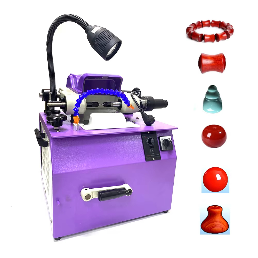 Automatic Lapidary Machine Gemstone Round Sphere Stone Jade Bead Cutting Grinding Milling Machine 